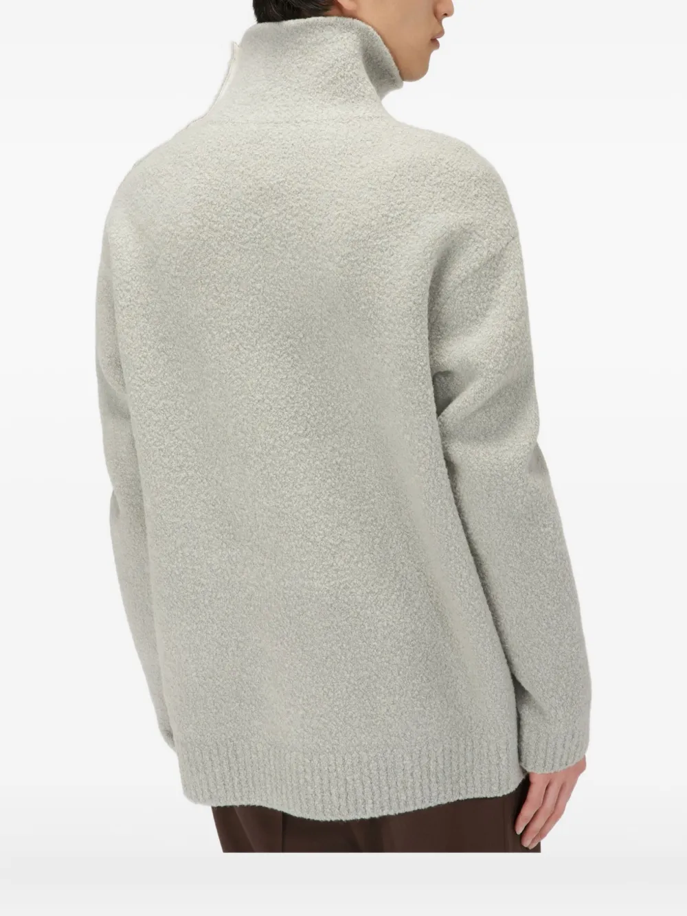 Bally side-button turtleneck sweater - Blauw