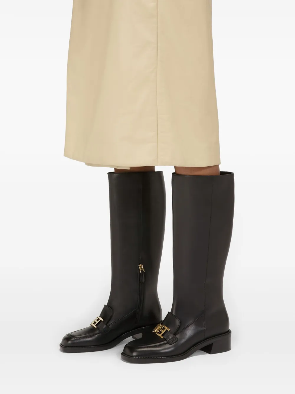 Bally Ebele leather boots Zwart