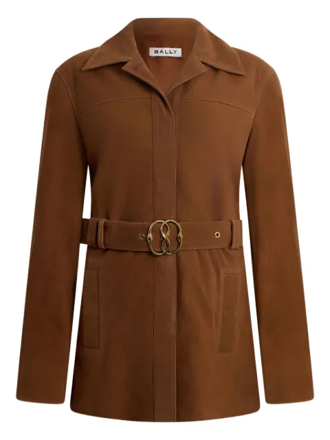 Bally chamarra con cinturón
