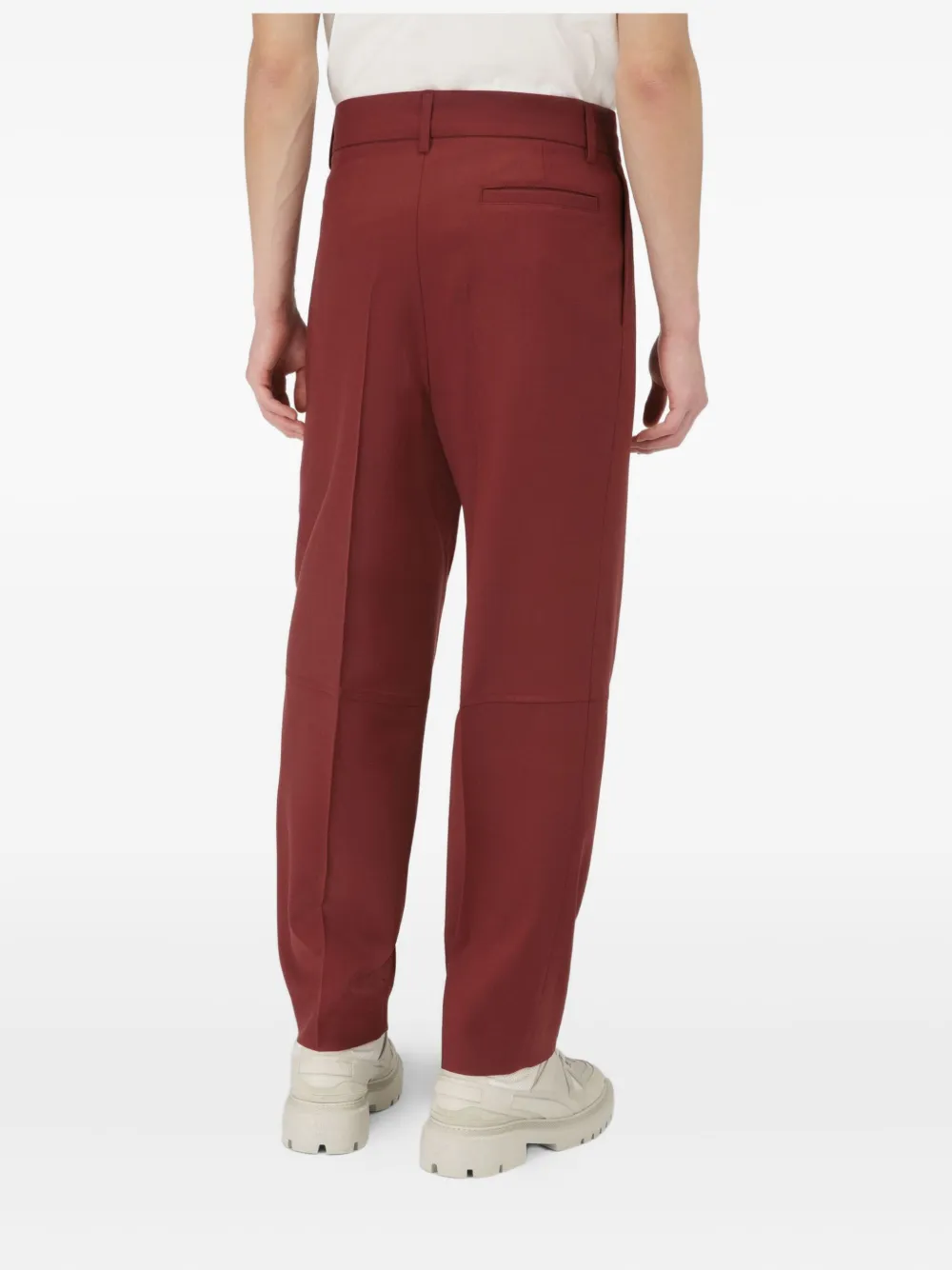 Bally wool trousers Rood