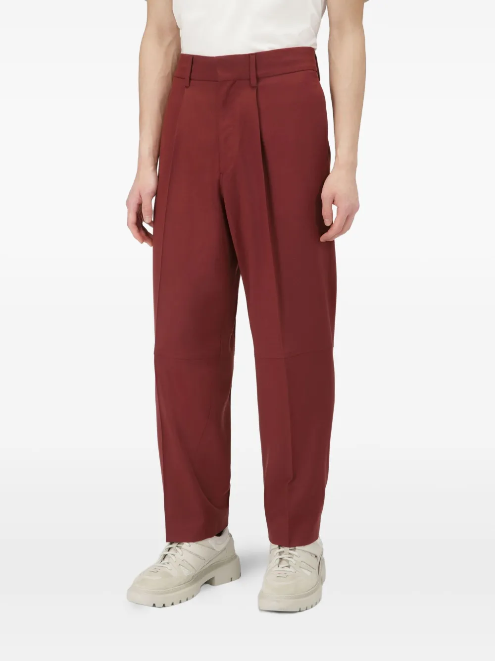 Bally wool trousers Rood