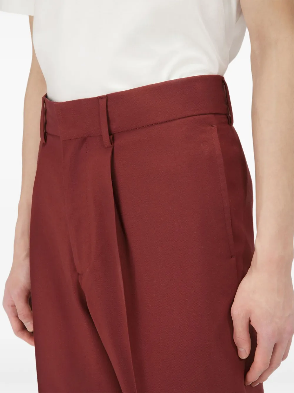 Bally wool trousers Rood