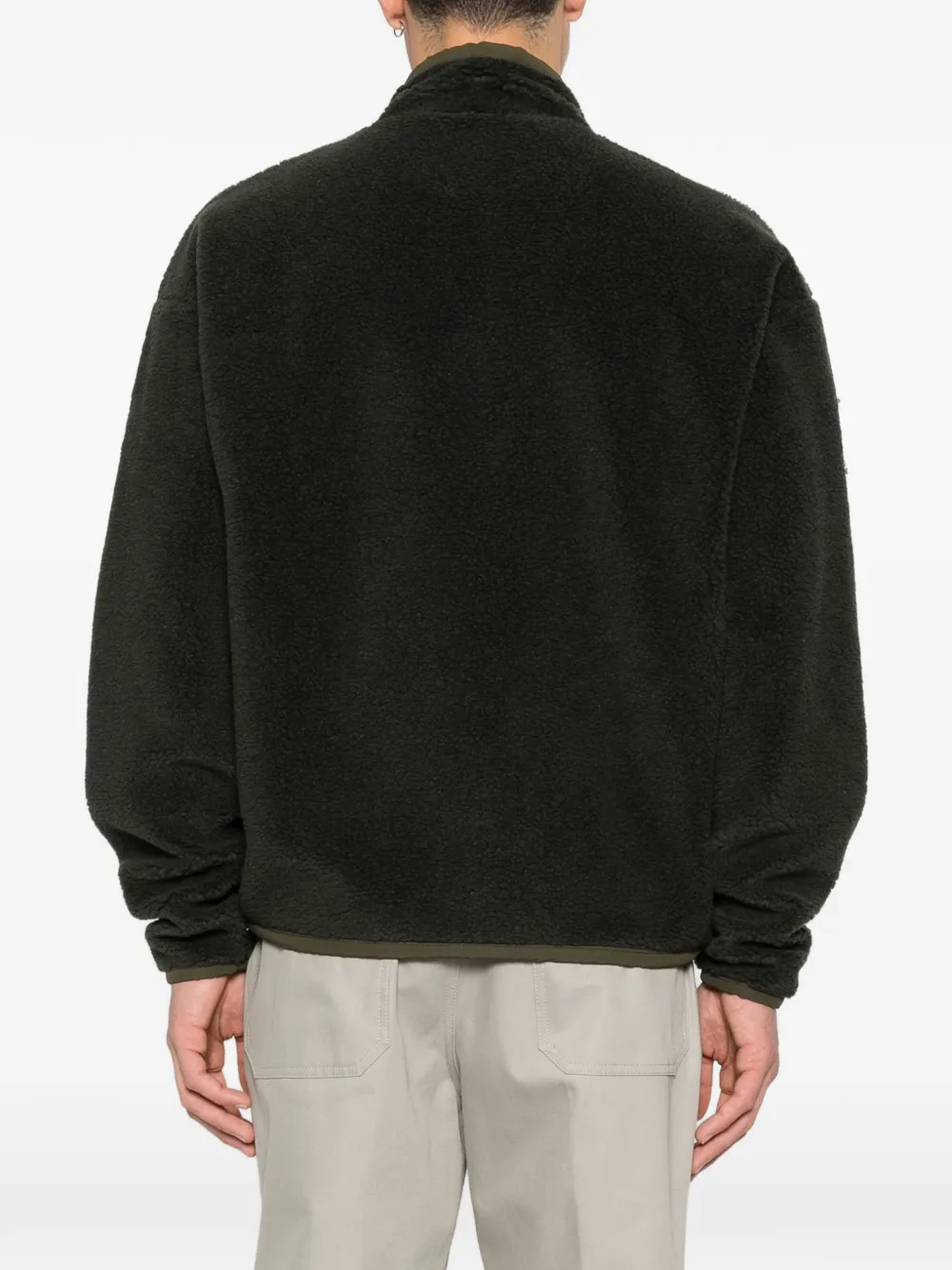 Bally Sweater met wapenschild patroon en rits Groen