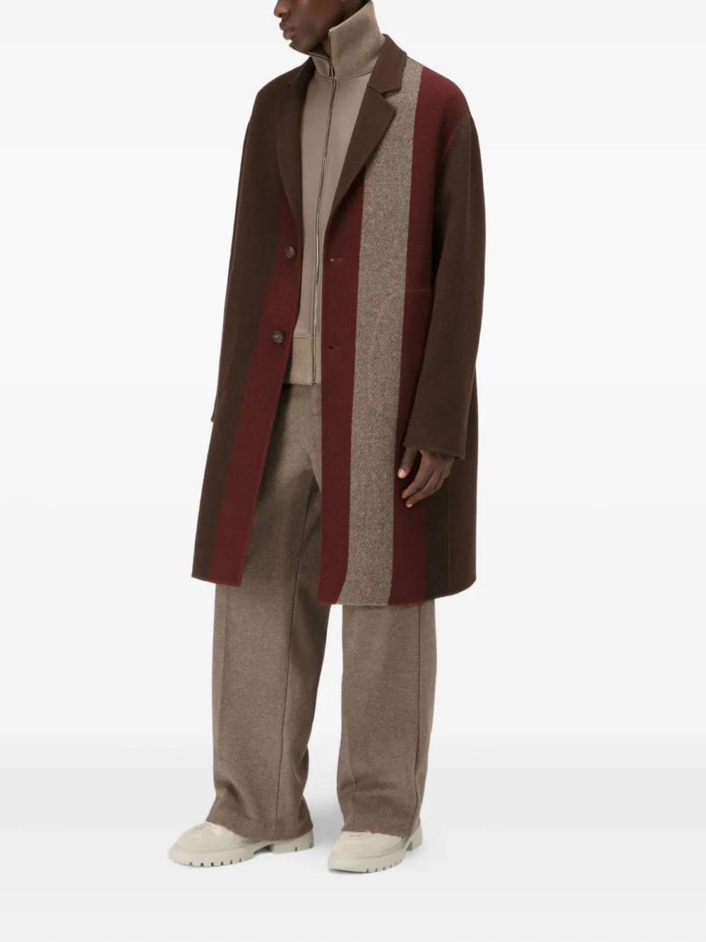 Bally striped wool coat | Single Breasted Coats | Image 2