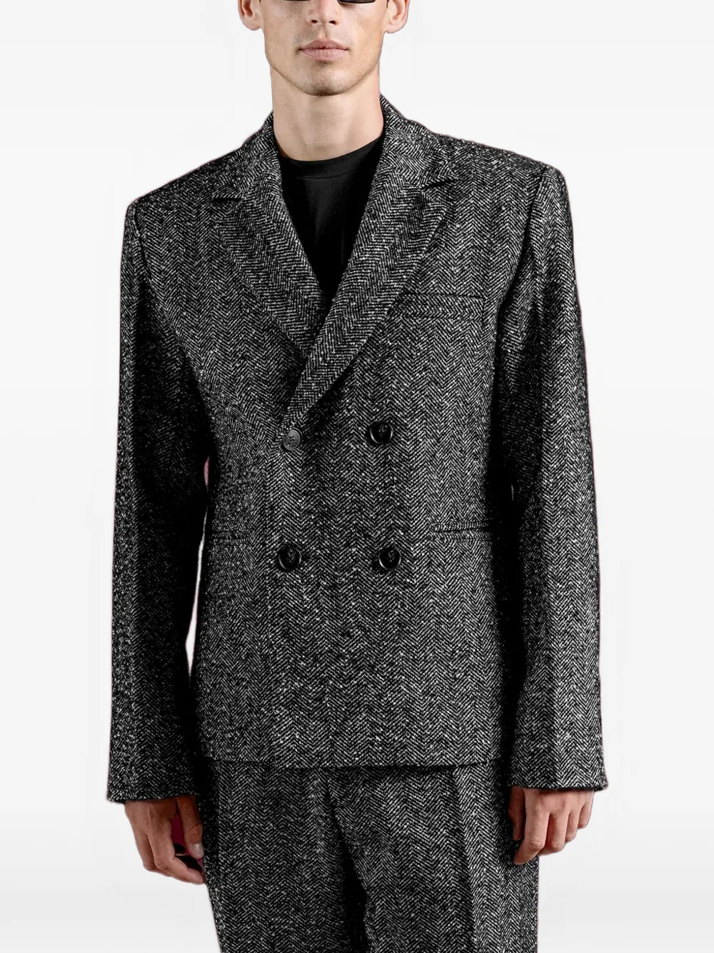 Manière De Voir Didier double-breasted suit Grijs