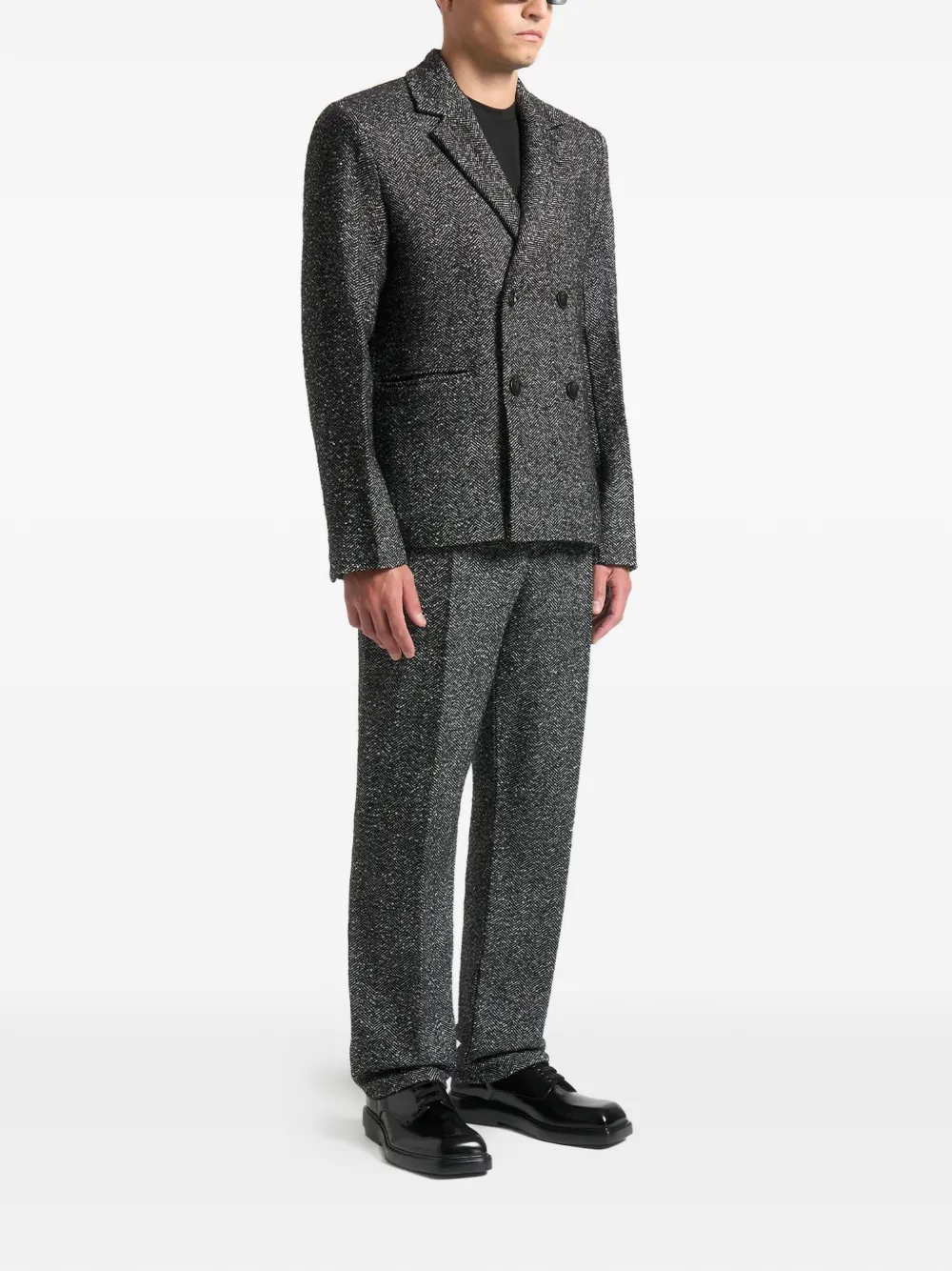 Manière De Voir Didier double-breasted suit Grijs