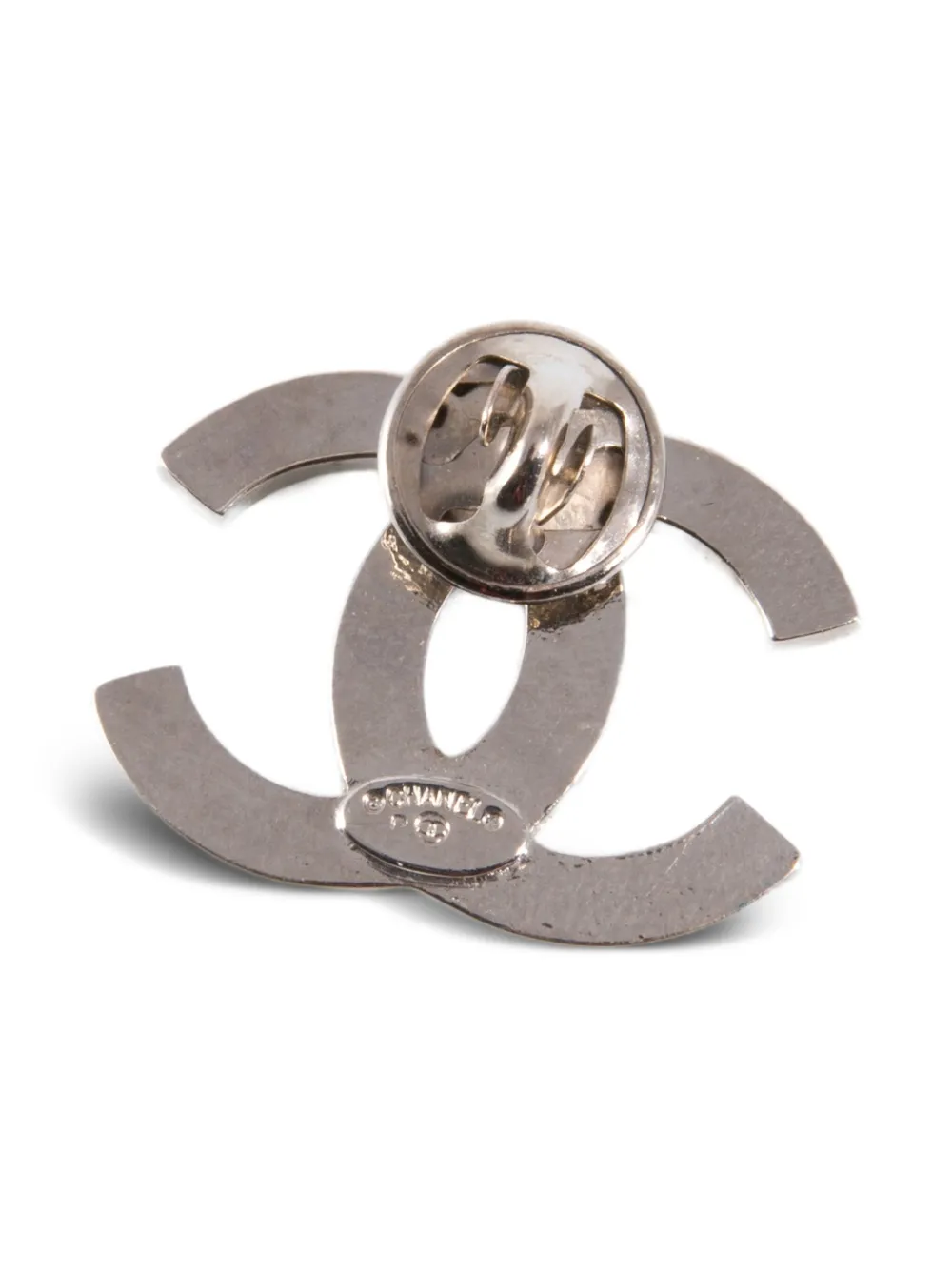 CHANEL Pre-Owned 2000s CC pin | Men | Image 2