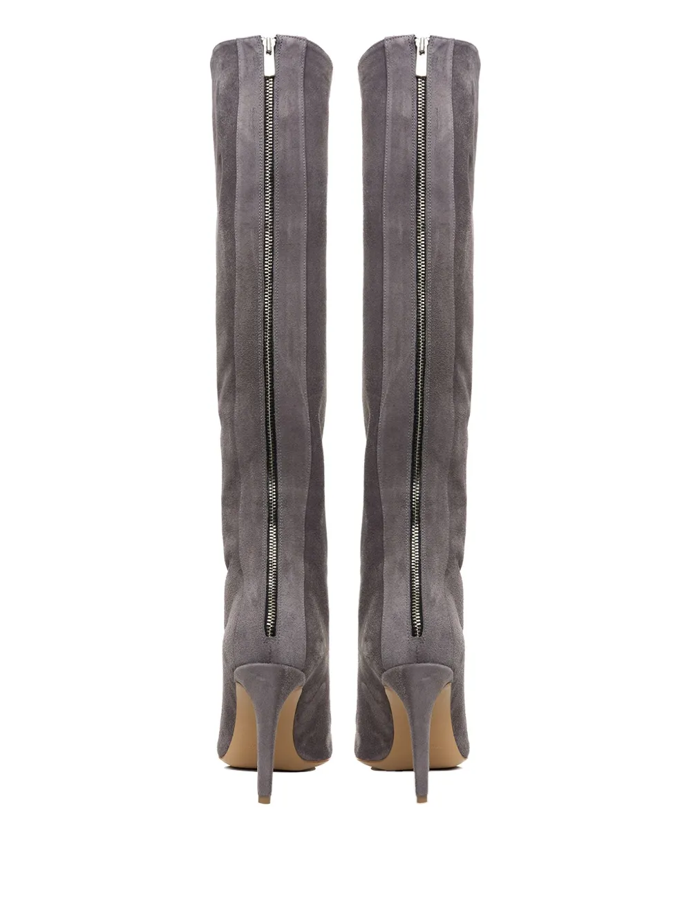  Ginissima 95mm Pointed-toe Boots - Grey 