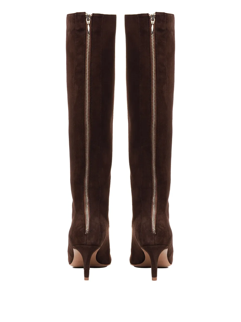 Ginissima 65mm Suede Boots In Brown