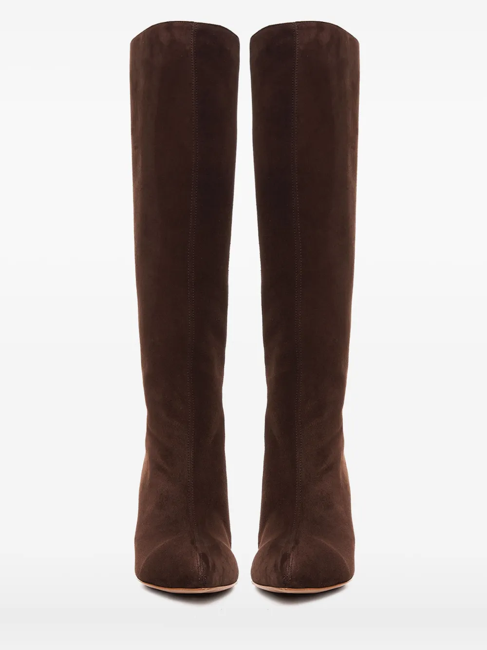 Ginissima 65mm Suede Boots In Brown