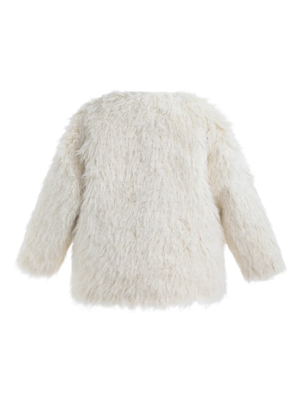 Tulleen abrigo texturizado con detalle de moño | Abrigos de pelo artificial | Image 2