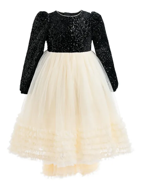 Tulleen bow-detail dress