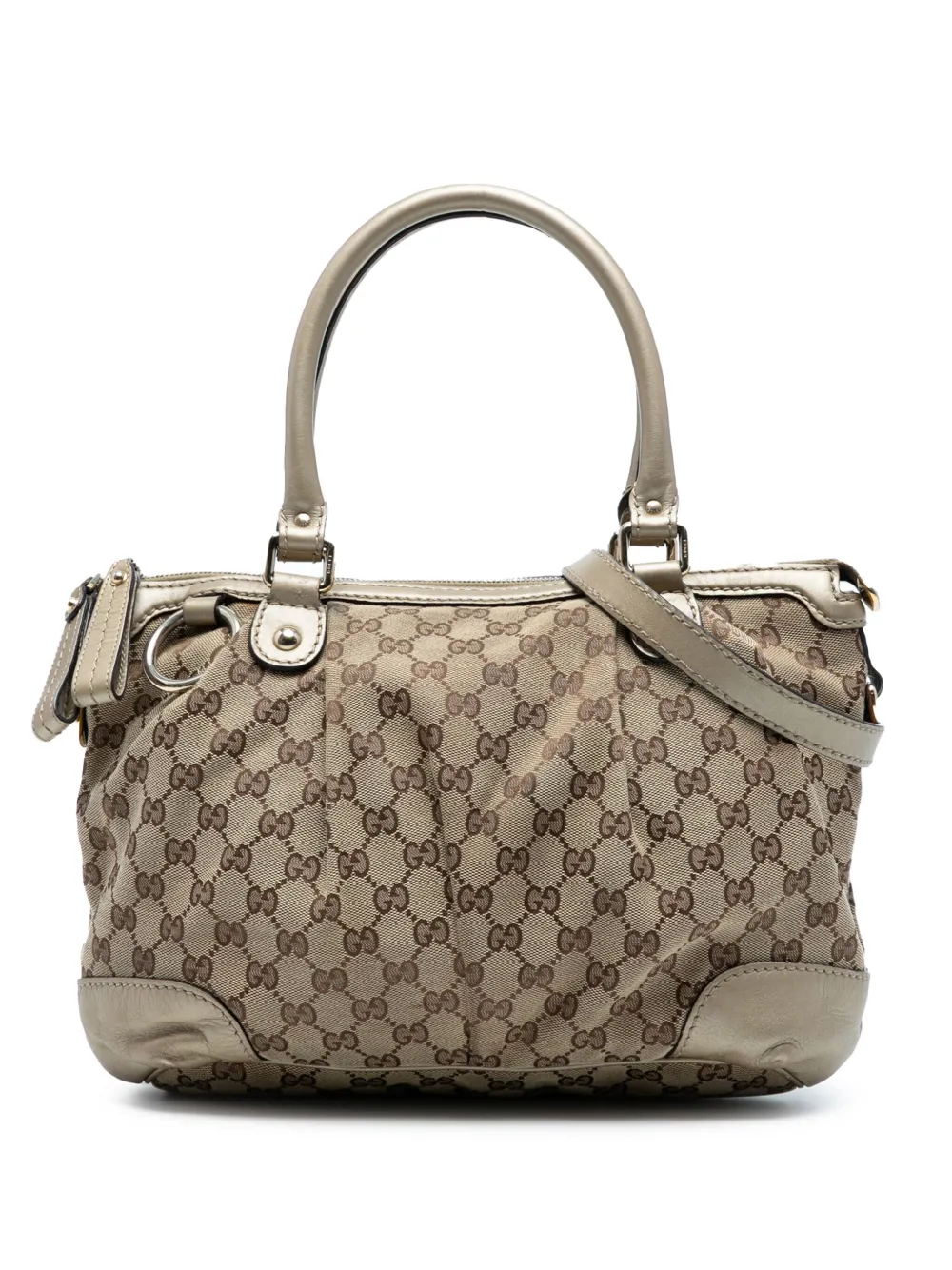 Gucci Pre-Owned 2016-2025 GG Canvas Sukey satchel - ブラウン Gucci Pre-Owned 2016-2025 GG Canvas Sukey satchel - ブラウン