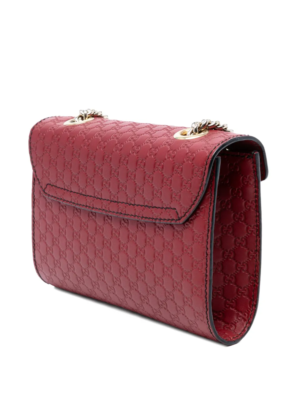 GUCCI Pre-owned 2016-2025 Mini Microssima Emily Crossbody Bag In Red