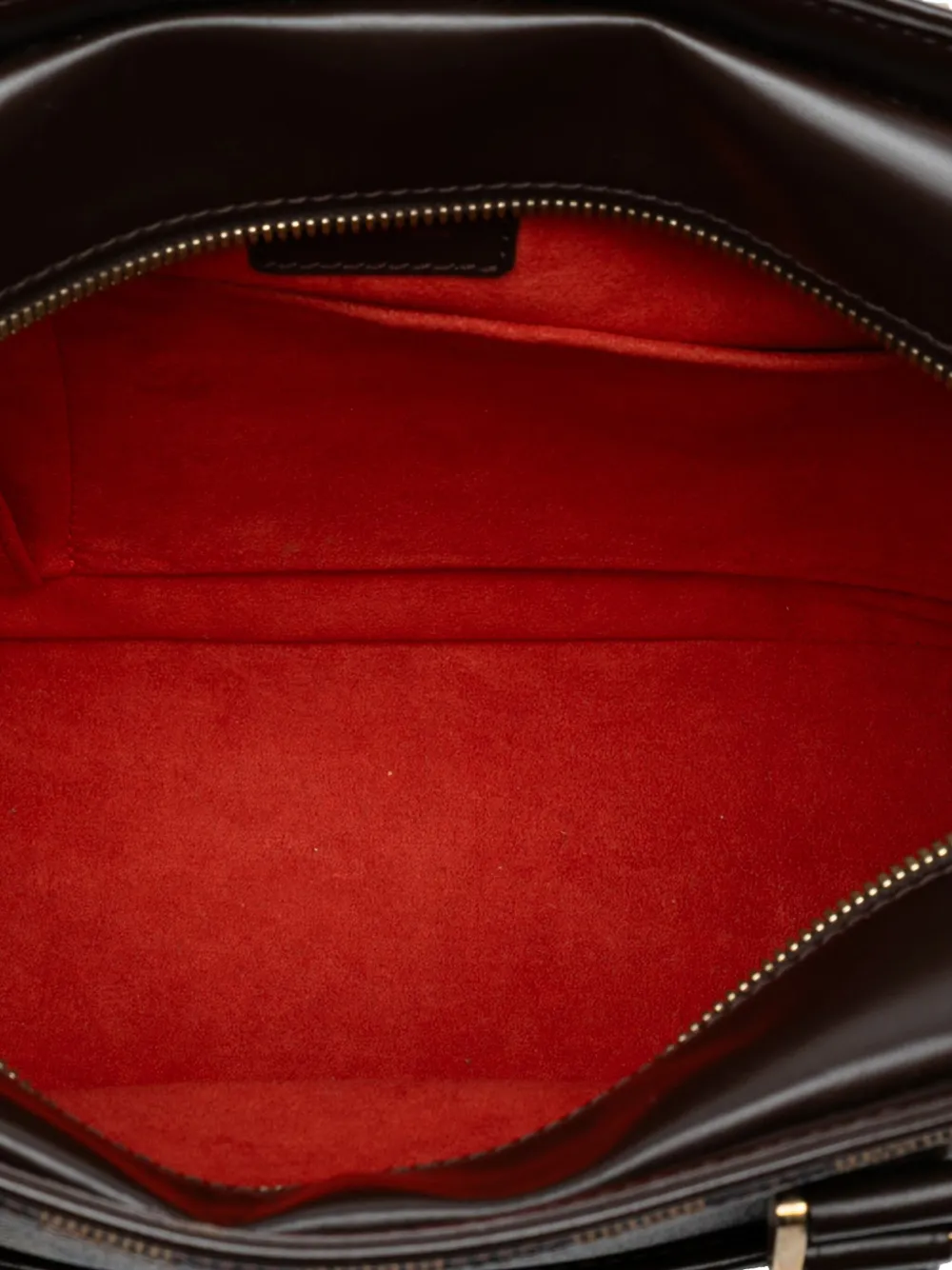 LOUIS VUITTON Pre-owned 2000-2025 Damier Ebene Sarria Horizontal Handbag In Brown