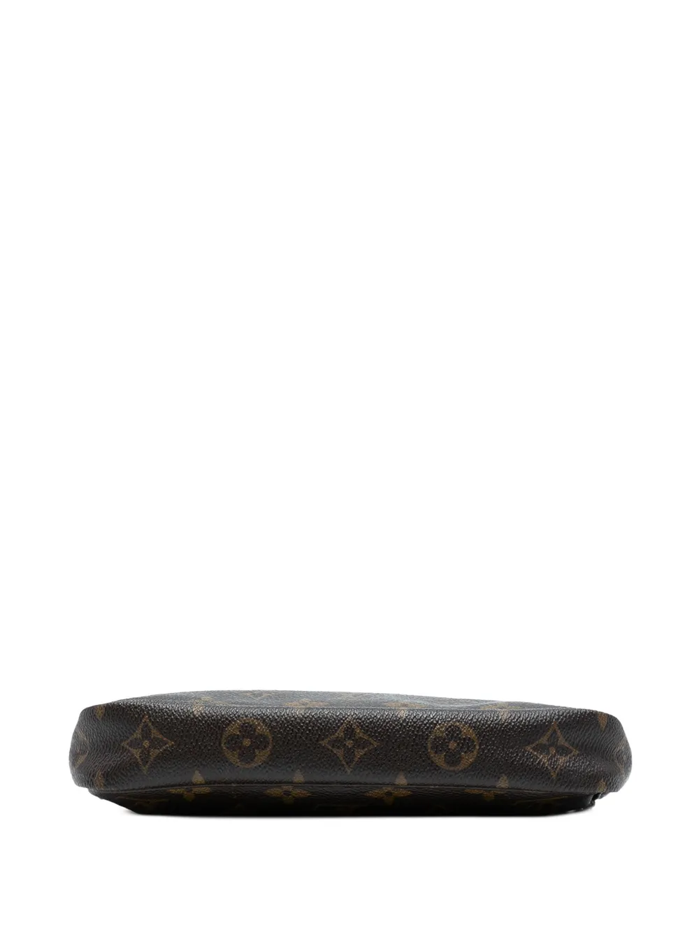 Pre-owned Louis Vuitton 1999 Monogram Pochette Accessoires Shoulder Bag In Brown