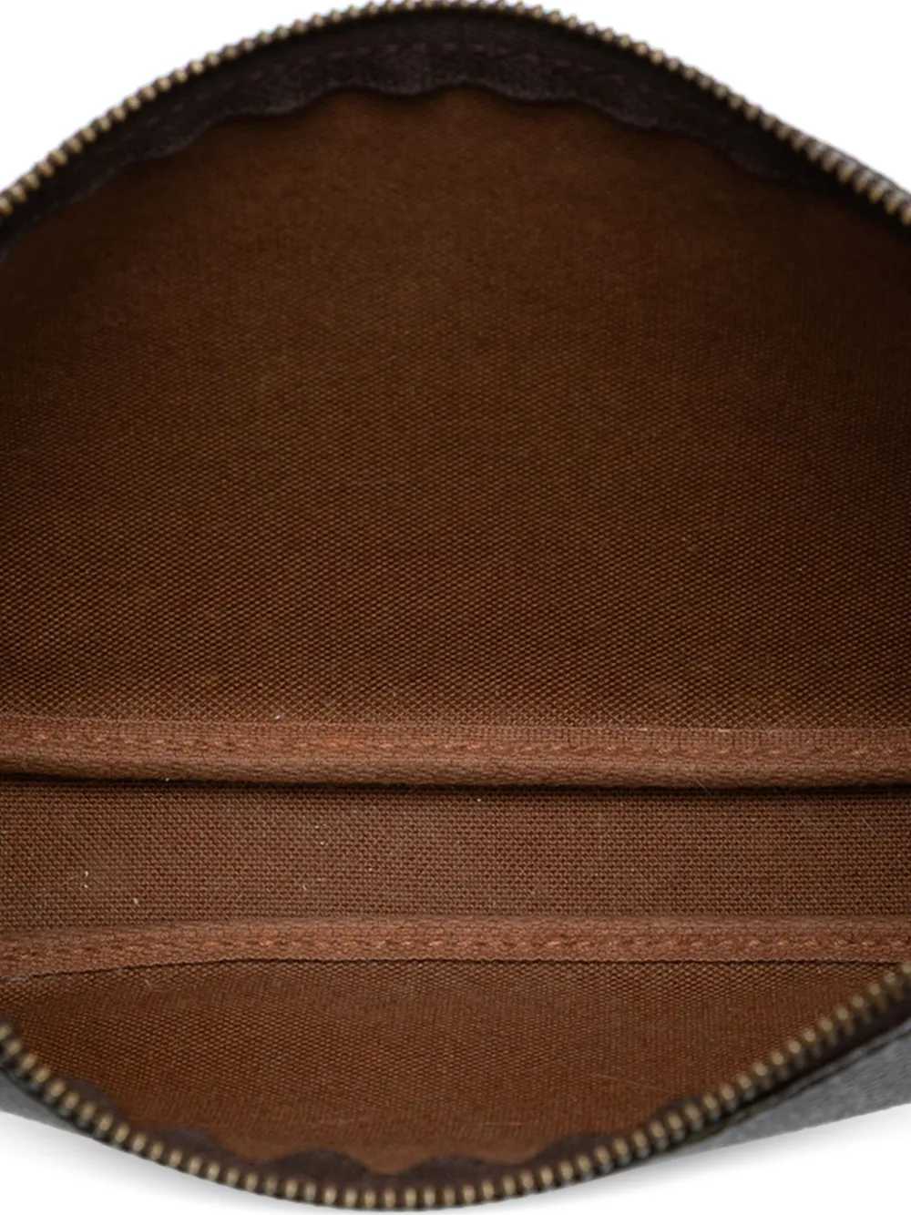 Pre-owned Louis Vuitton 1999 Monogram Pochette Accessoires Shoulder Bag In Brown