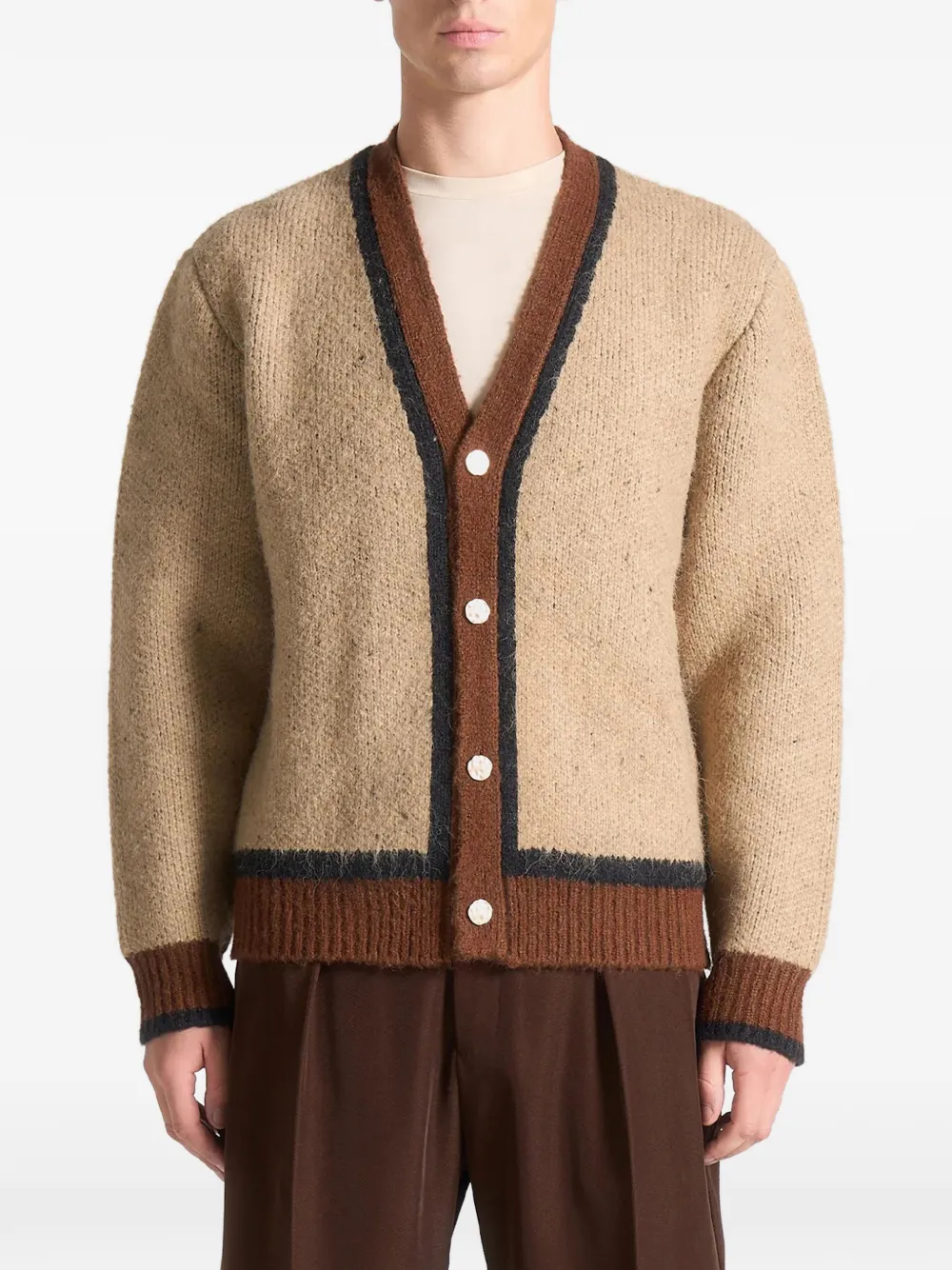 Manière De Voir Elon button cardigan | Neutrals | Image 1