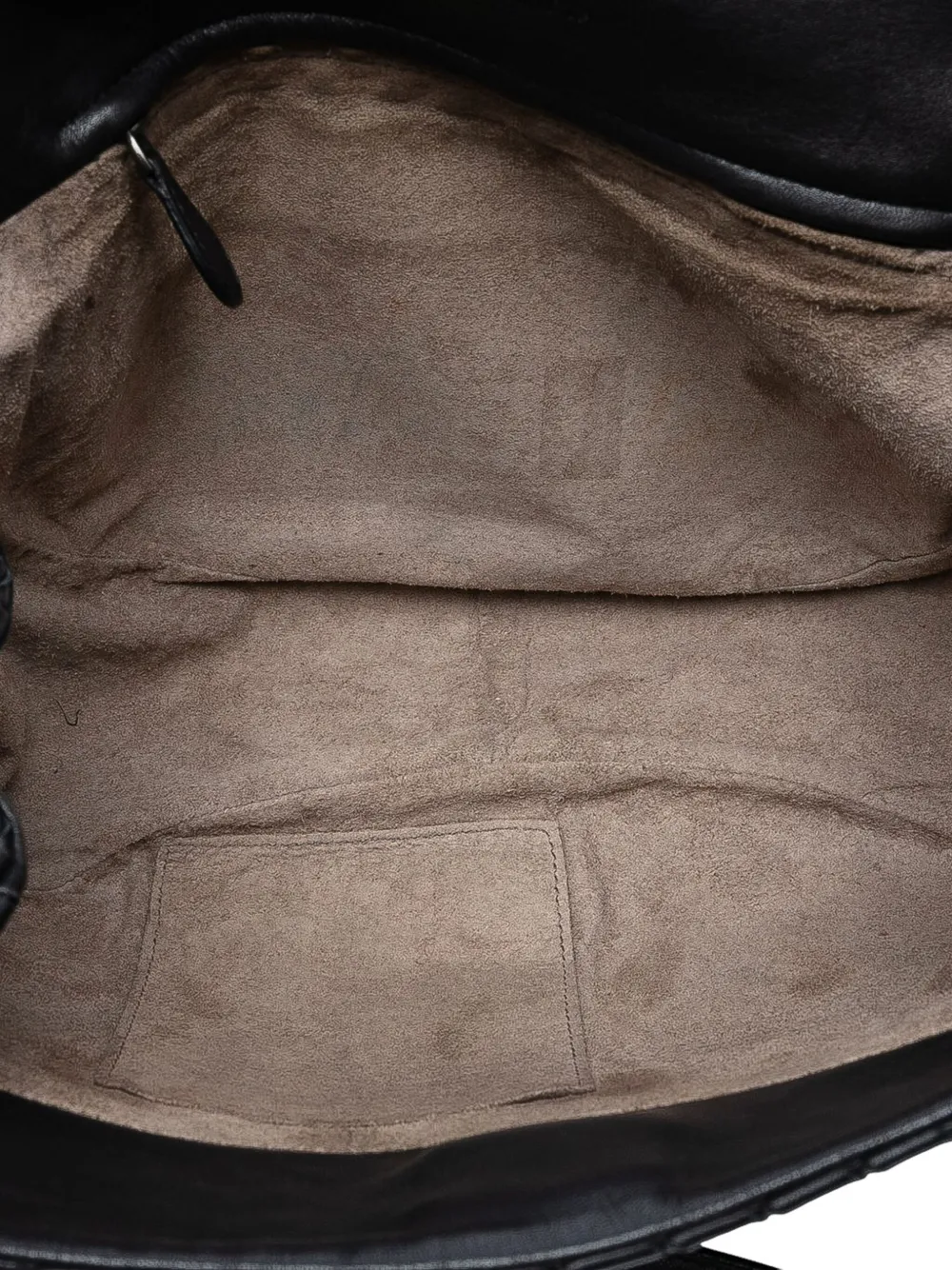 Pre-owned Bottega Veneta 2012-2025 Nappa Intrecciato Flap Crossbody Bag In Black