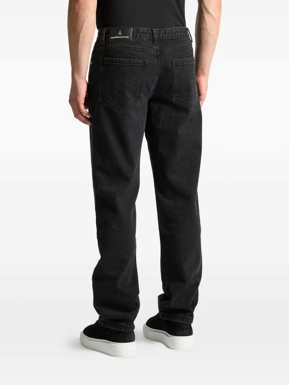 Manière De Voir cotton jeans Zwart