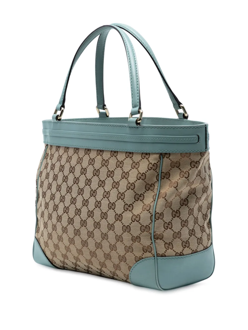 GUCCI Pre-owned 2016-2025 Gg Canvas Mayfair Tote Bag In Brown