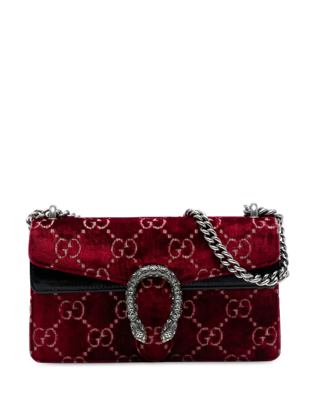 Gucci Pre-Owned 2016-2025 Medium GG Velvet Dionysus crossbody bag - Gucci Pre-Owned 2016-2025 Medium GG Velvet Dionysus crossbody bag -