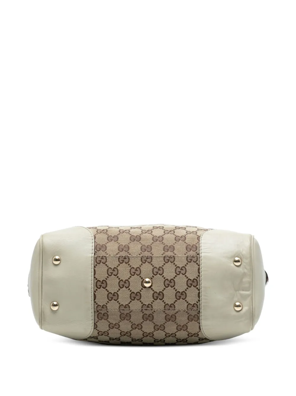 Pre-owned Gucci 2016-2025 Gg Canvas Mayfair Tote Bag In Brown