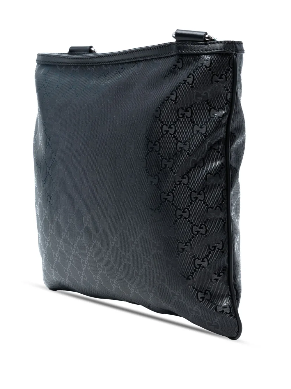 GUCCI Pre-owned 2016-2025 Gg Imprime Web Crossbody Bag In Black