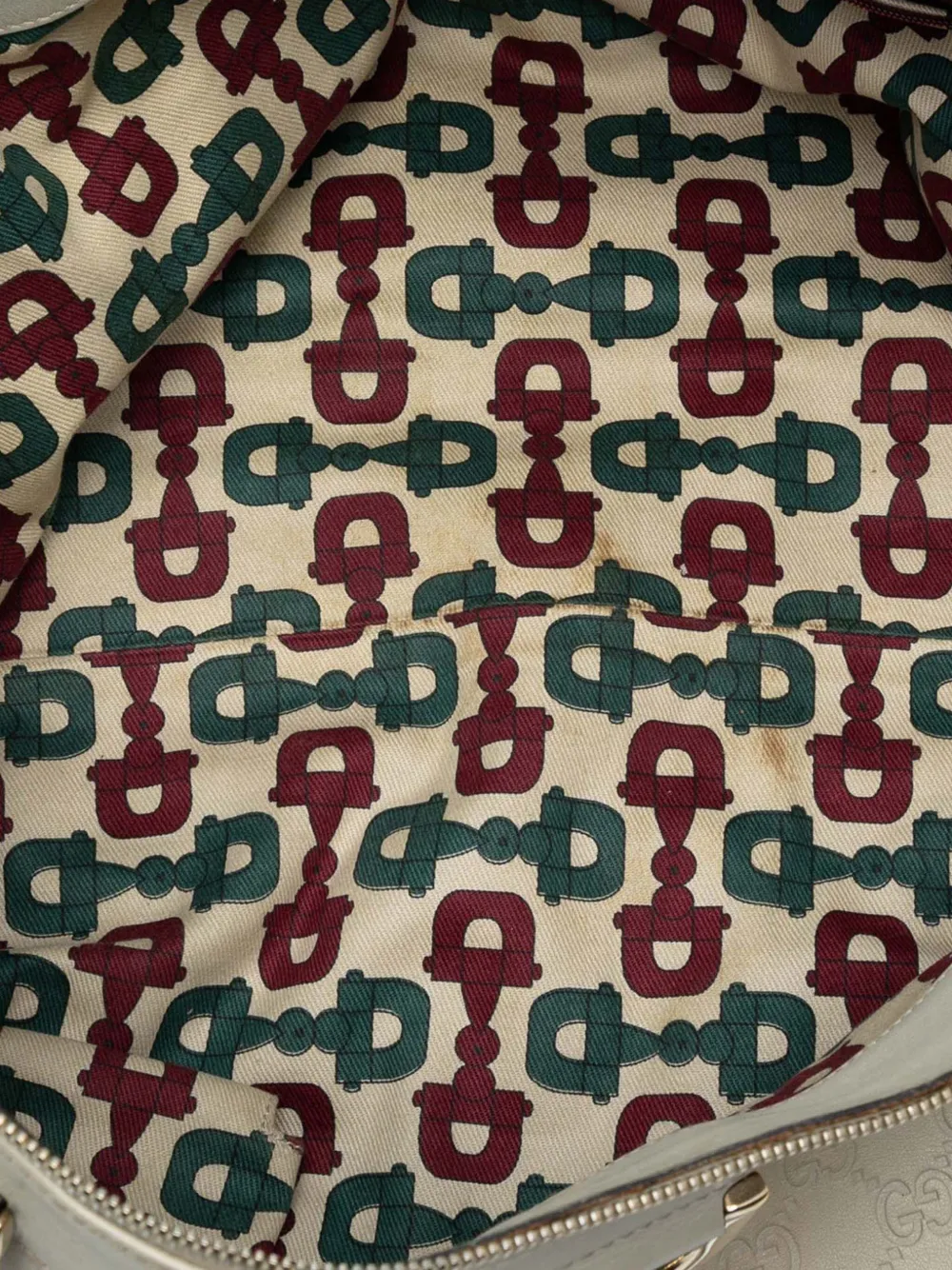 GUCCI Pre-owned 2016-2025 Ssima Abbey D Ring Tote Bag In White