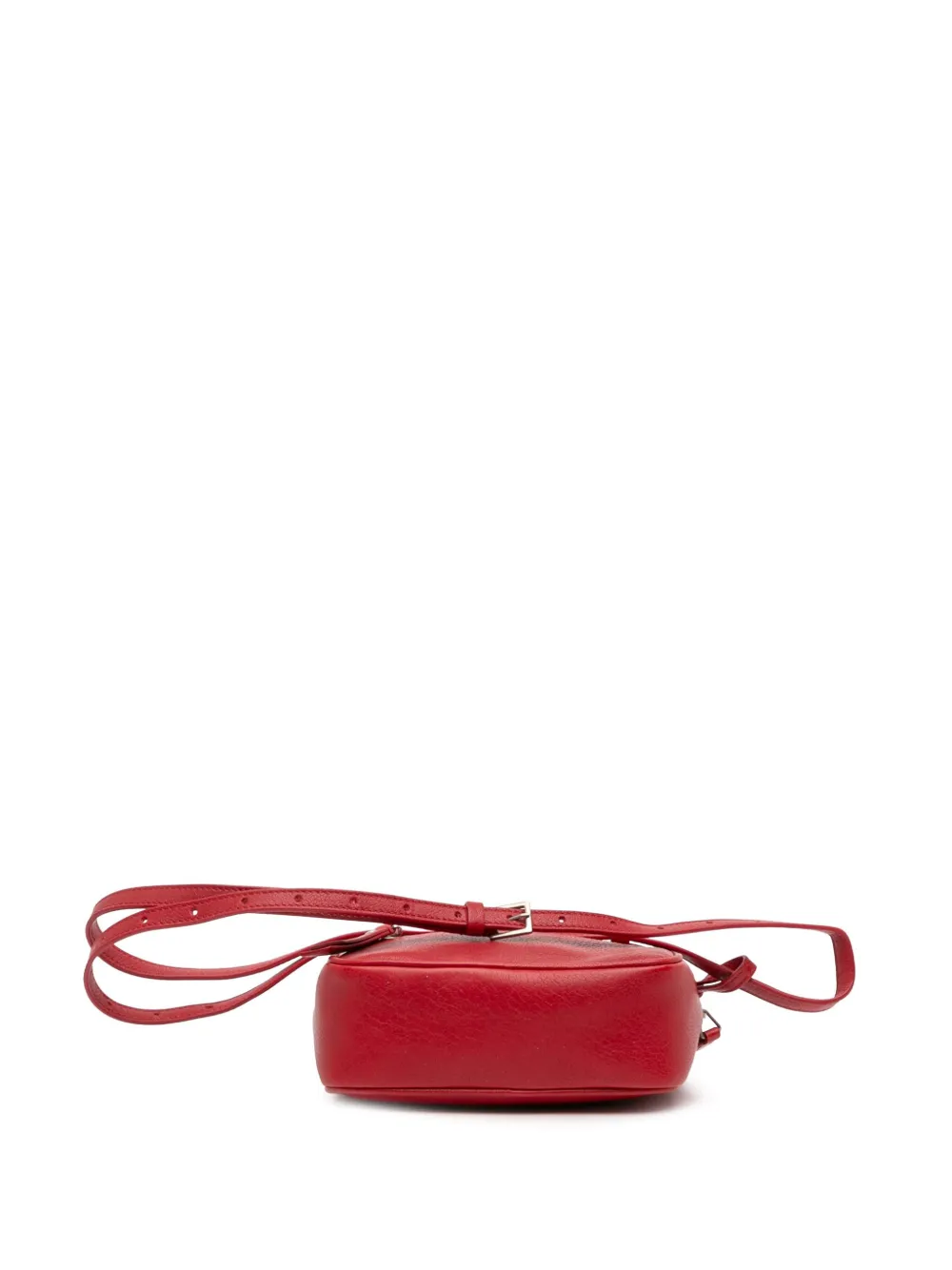 Pre-owned Saint Laurent 2018 Leather Monogram Lou Belt Bag In Red
