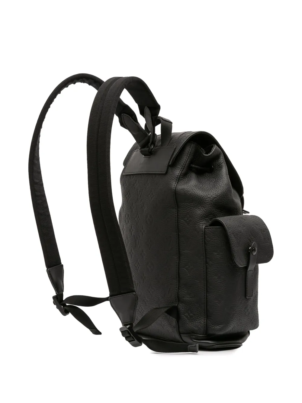 LOUIS VUITTON Pre-owned 2010-2025 Monogram Empreinte Christopher Pm Backpack In Black