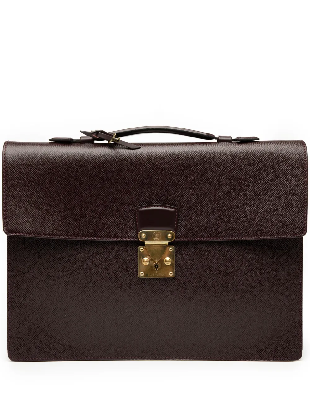 Louis Vuitton Pre-Owned 1999 Taiga Serviette Kourad Briefcase business Louis Vuitton Pre-Owned 1999 Taiga Serviette Kourad Briefcase business