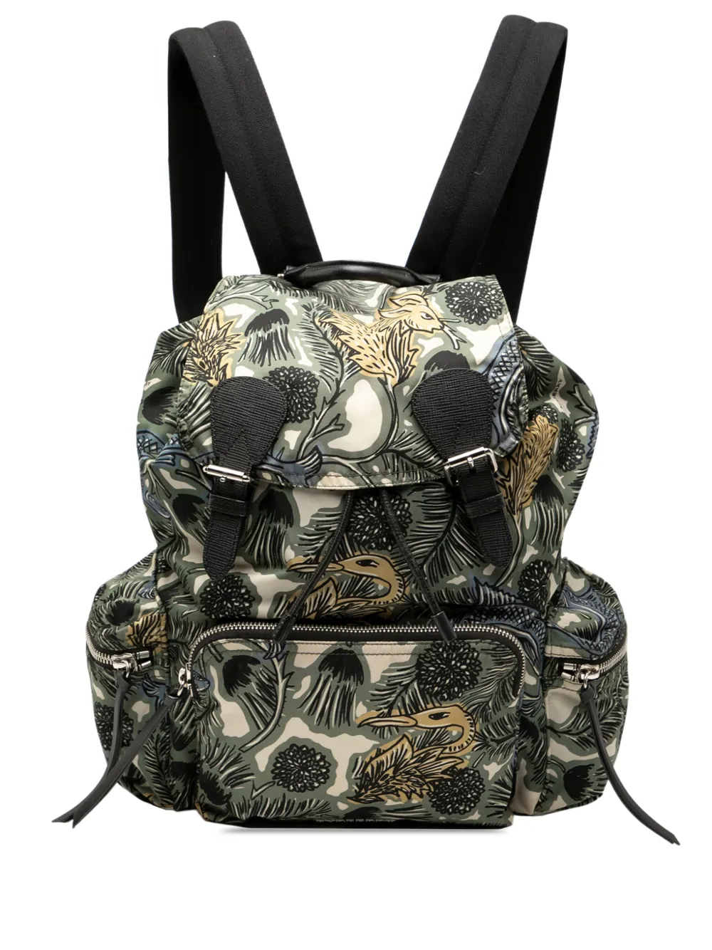 Burberry Pre-Owned 2000-2017 Nylon Graffiti Rucksack backpack - グリーン Burberry Pre-Owned 2000-2017 Nylon Graffiti Rucksack backpack - グリーン