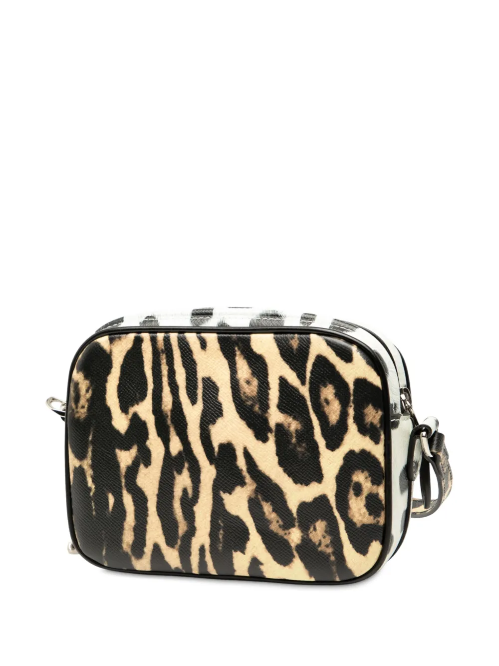 Pre-owned Burberry 2000-2017 Leopard Printed Leather Camera Bag Crossbody Bag In Brown