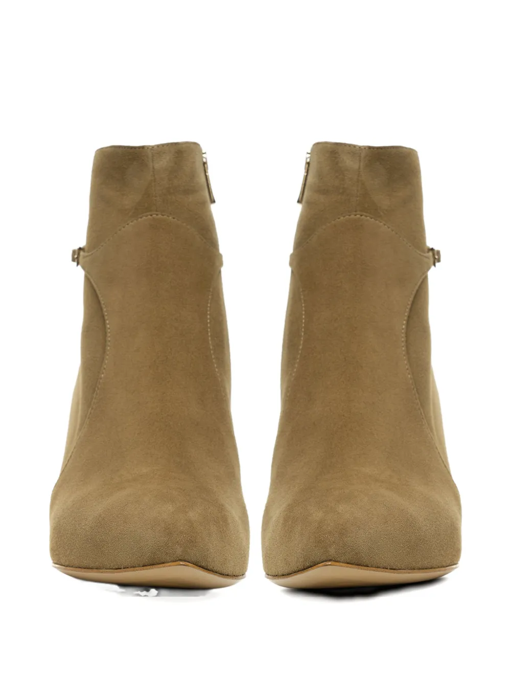 Ginissima 65mm Buckle-embellishment Ankle Boots In Brown