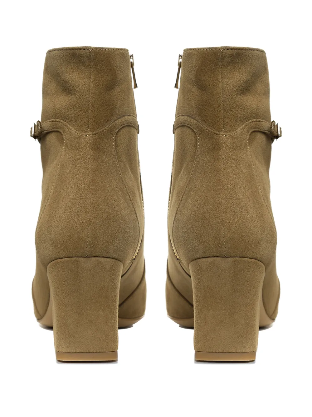 Ginissima 65mm Buckle-embellishment Ankle Boots In Brown