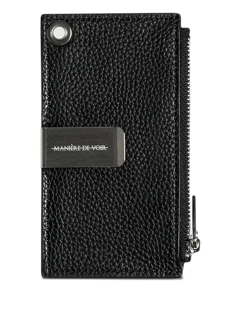 Manière De Voir logo-plaque cardholder - Nero
