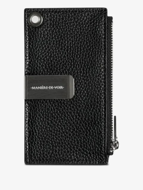 Manière De Voir leather cardholder with chain