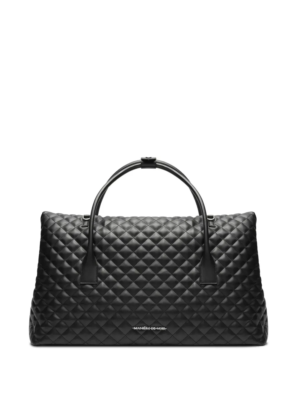 Manière De Voir logo-detail tote bag Zwart