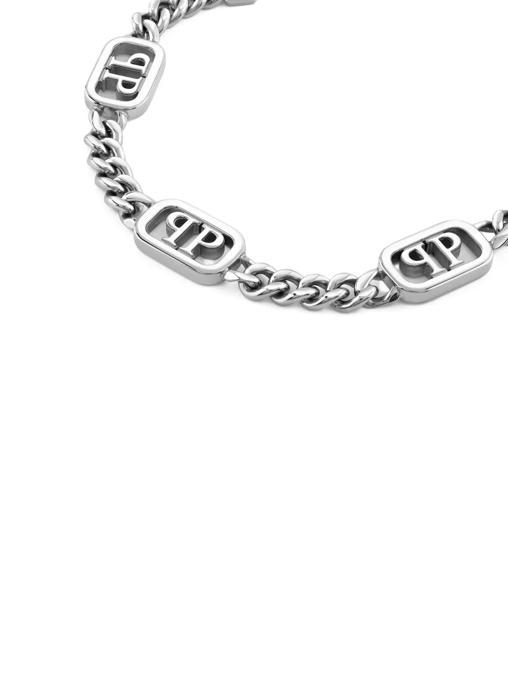 logo-lettering chain bracelet