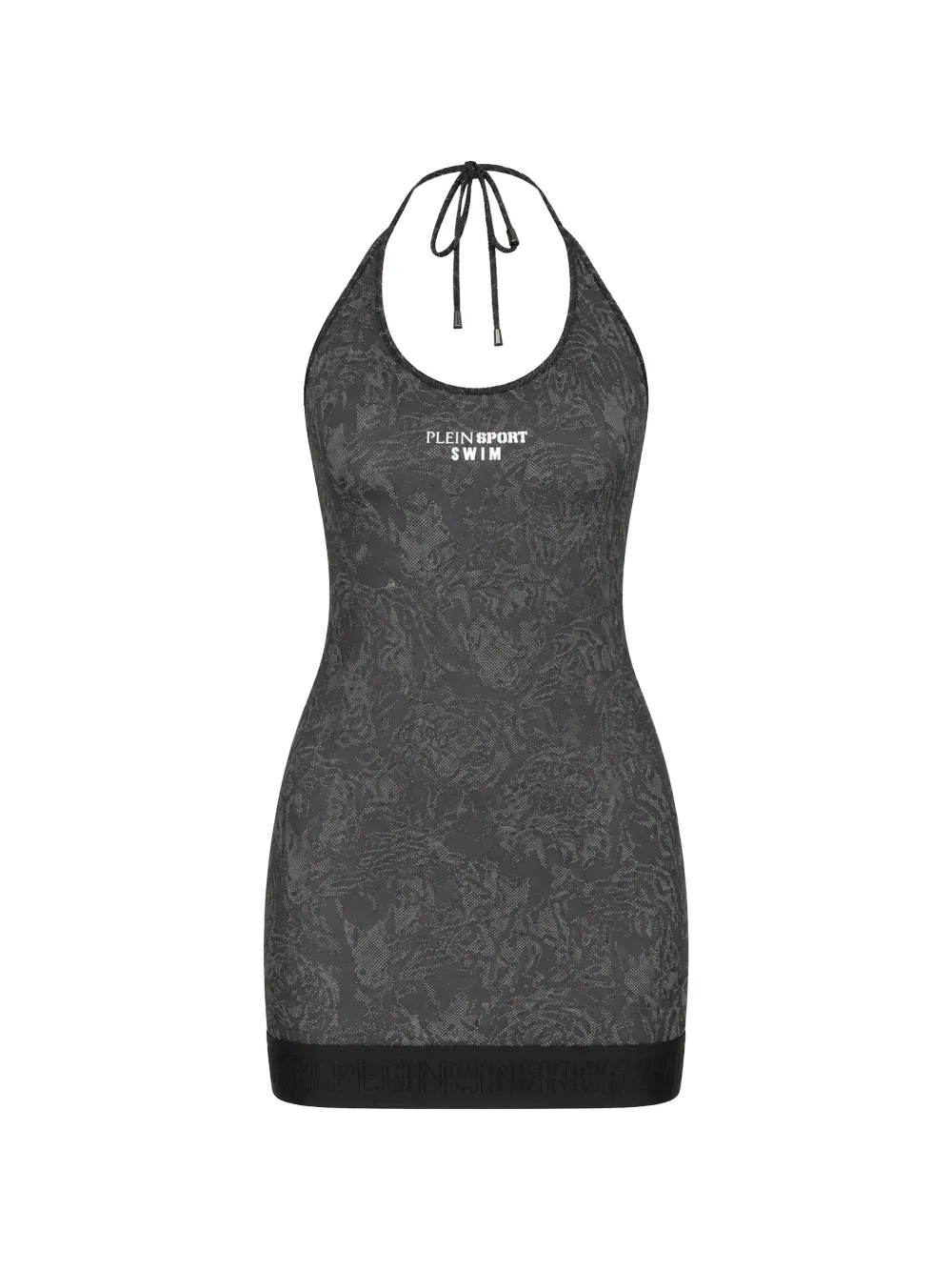 Plein Sport Roar halterneck cover-up mini dress