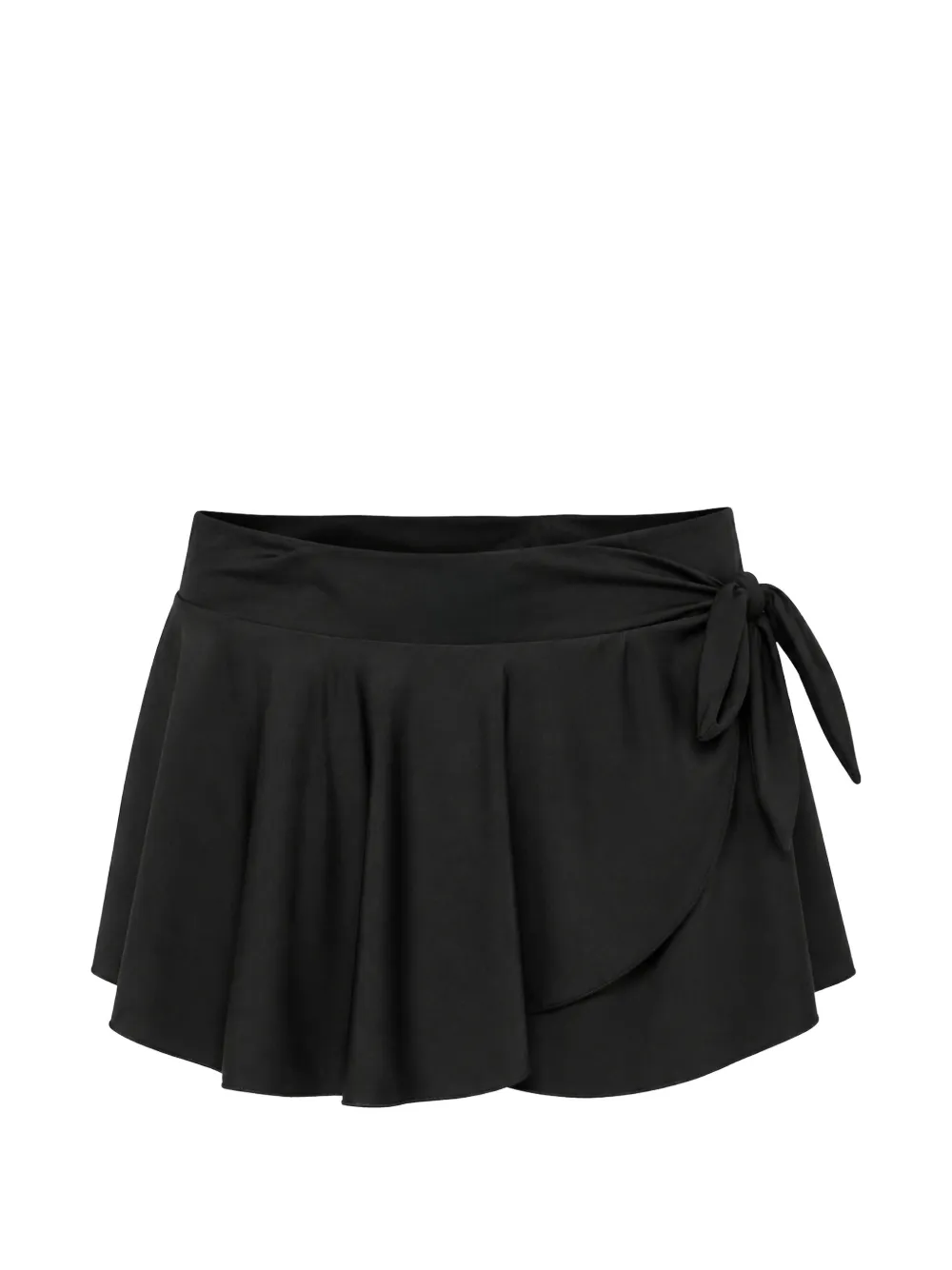 Plein Sport wrap-style pleated cover-up skirt