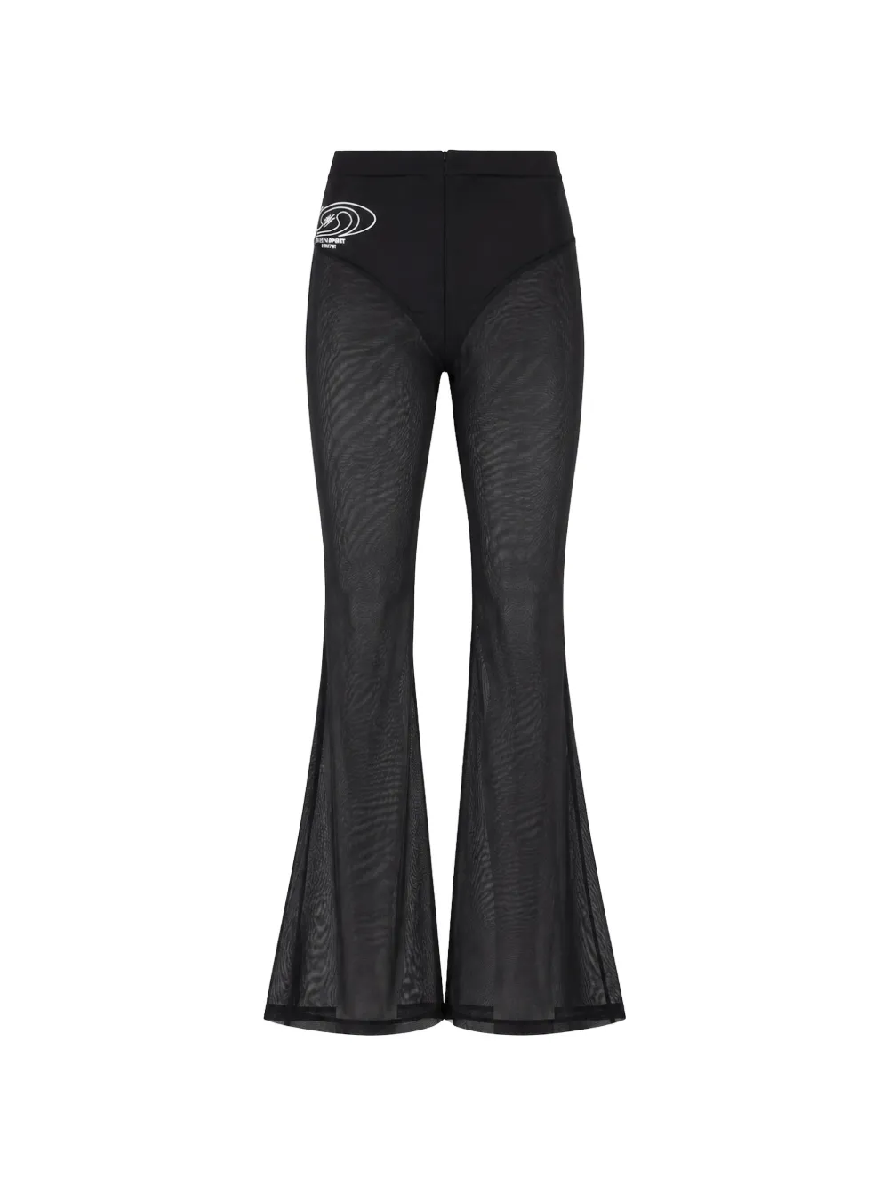 Plein Sport mesh-panelled flared trousers