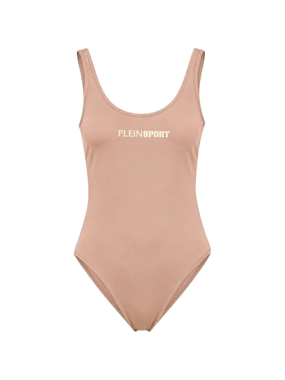 Plein Sport logo-print scoop-neck swimsuit