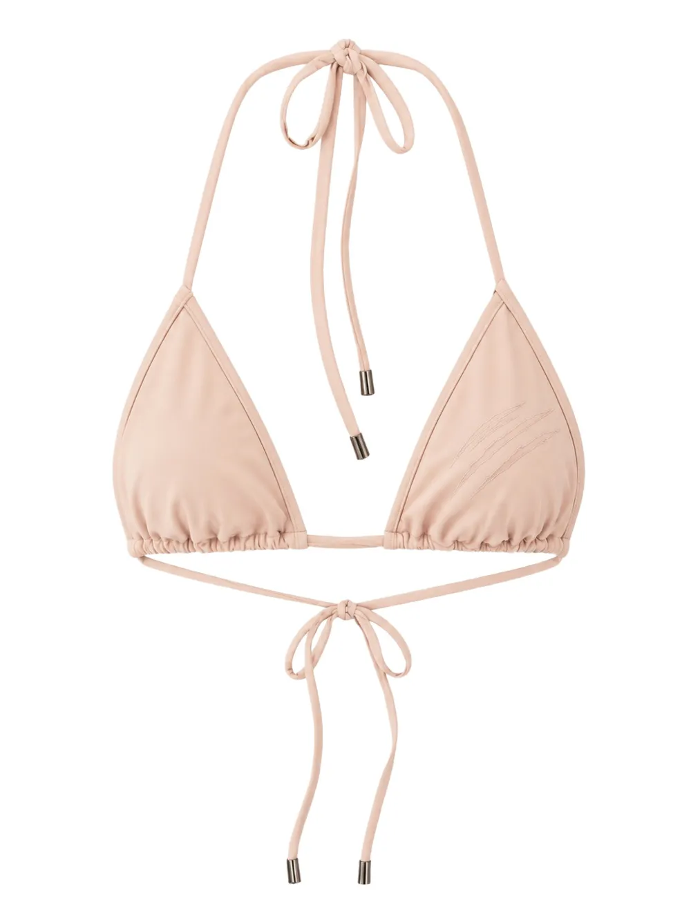 Plein Sport embroidered triangle bikini top Roze