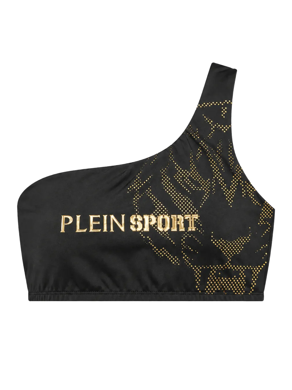 Plein Sport Asymmetrische bikinitop Zwart