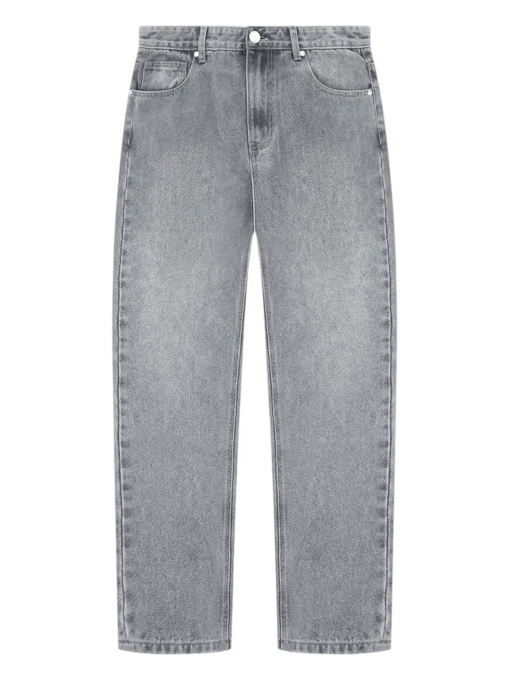 Manière De Voir curved-pocket regular jeans | Grey | Image 1