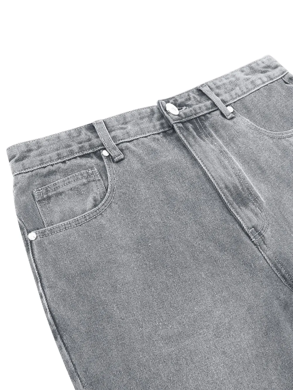 Manière De Voir curved-pocket regular jeans Grijs