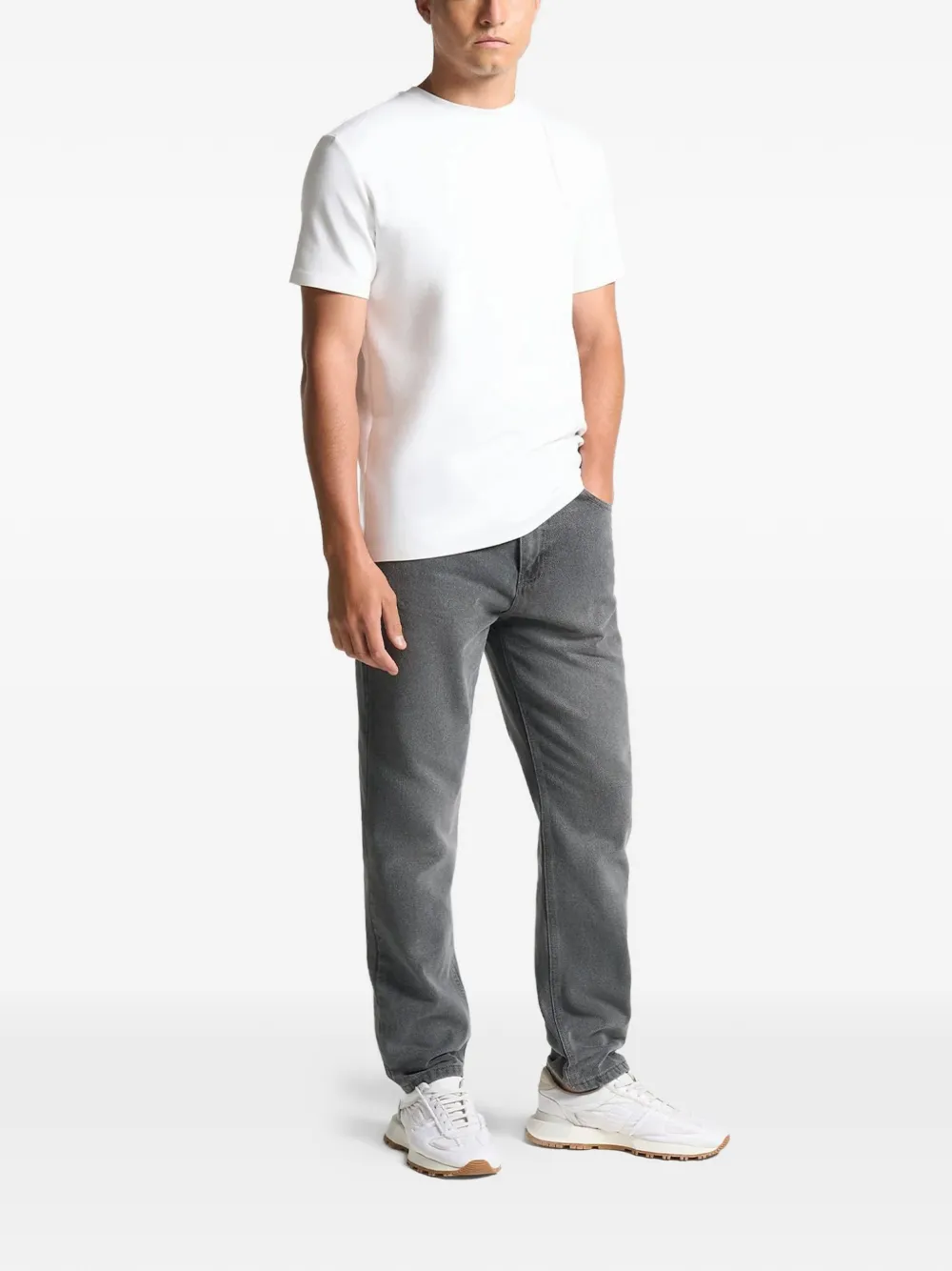 Manière De Voir curved-pocket regular jeans - Grijs
