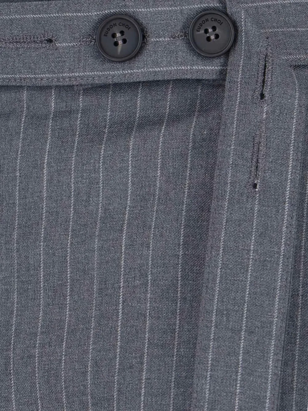 Eudon Choi Broek met krijtstreep Grijs